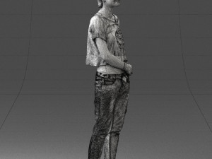woman in eans 0260 3D Model