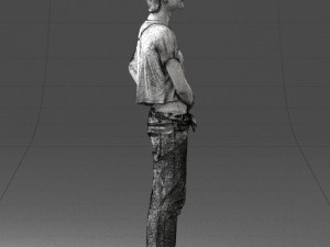 woman in eans 0260 3D Model