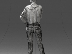 woman in eans 0260 3D Model
