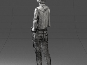 woman in eans 0260 3D Model