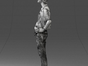 woman in eans 0260 3D Model