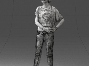 woman in jeans 0260 3d print ready 3D Принт Модель