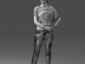 woman in jeans 0260 3d print ready 3D Принт Модель