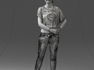 woman in jeans 0260 3d print ready 3D Принт Модель