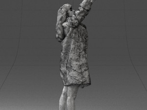 woman in coat 0261 Modello 3D