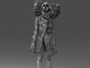 woman in coat 0261 Modello 3D
