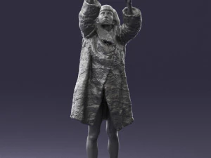 woman in coat 0261 3D Print Model