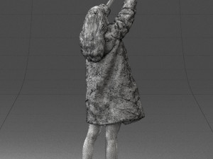 woman in coat 0261 3D-Druckmodell