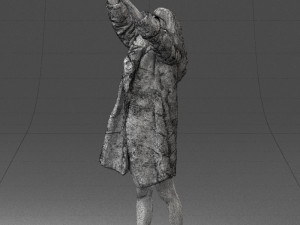 woman in coat 0261 3D-Druckmodell
