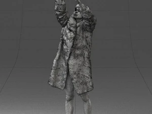 woman in coat 0261 3D Print Model
