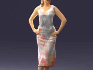 woman in pose 0262 3d print ready 3D Print Model