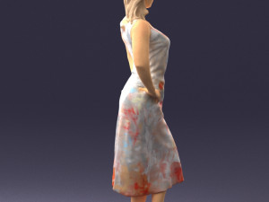 woman in pose 0262 3d print ready Model do druku 3D