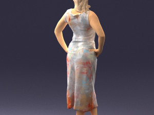 woman in pose 0262 3d print ready Model do druku 3D