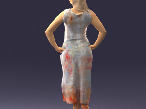 woman in pose 0262 3d print ready Model do druku 3D