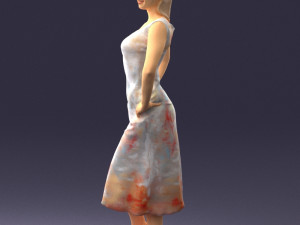 woman in pose 0262 3d print ready Model do druku 3D