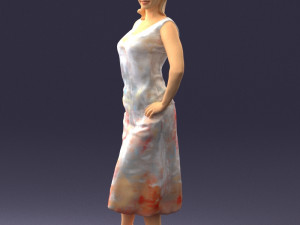 woman in pose 0262 3d print ready Model do druku 3D