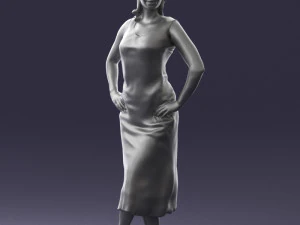 woman in pose 0262 3d print ready 3D Print Model