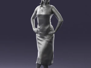 woman in pose 0262 3d print ready 3D Print Model