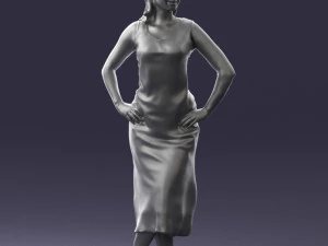 woman in pose 0262 3d print ready 3D Print Model
