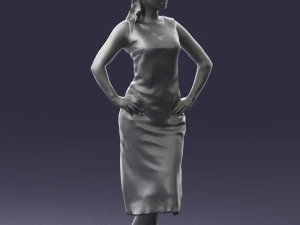 woman in pose 0262 3d print ready 3D Print Model
