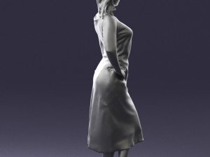 woman in pose 0262 3d print ready Model do druku 3D