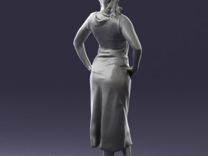 woman in pose 0262 3d print ready Model do druku 3D