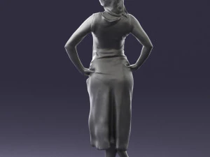 woman in pose 0262 3d print ready 3D Print Model