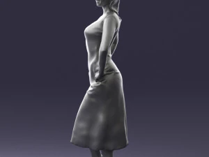 woman in pose 0262 3d print ready 3D Print Model
