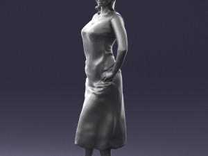 woman in pose 0262 3d print ready Model do druku 3D