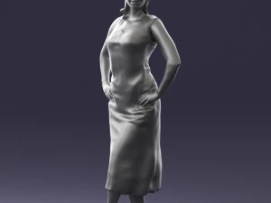 woman in pose 0262 3d print ready 3D Print Model