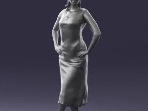 woman in pose 0262 3d print ready 3D Print Model