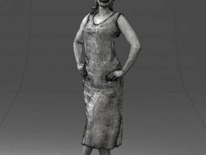 woman in pose 0262 3d print ready 3D Print Model