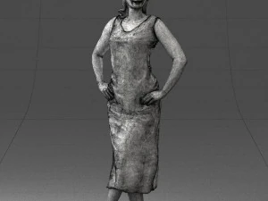 woman in pose 0262 3d print ready 3D Print Model