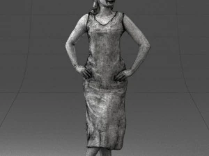 woman in pose 0262 3d print ready 3D Print Model