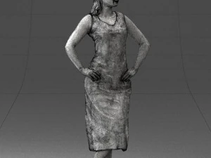 woman in pose 0262 3d print ready 3D Print Model