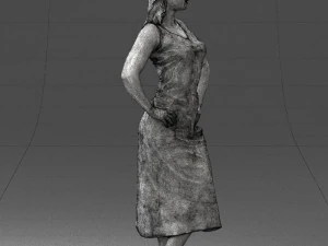 woman in pose 0262 3d print ready 3D Print Model