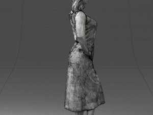 woman in pose 0262 3d print ready Model do druku 3D