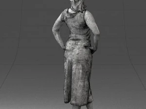 woman in pose 0262 3d print ready 3D Print Model