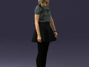 woman in black dress 0267 3d print ready 3D Print Model