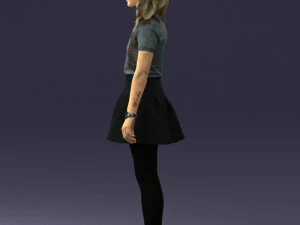 woman in black dress 0267 3d print ready 3D Print Model