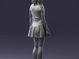 woman in black dress 0267 3d print ready 3D Print Model
