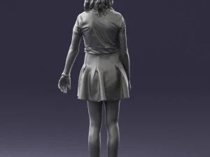 woman in black dress 0267 3d print ready 3D Print Model