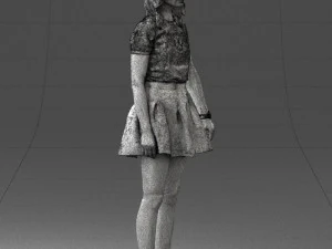 woman in black dress 0267 3d print ready 3D Print Model