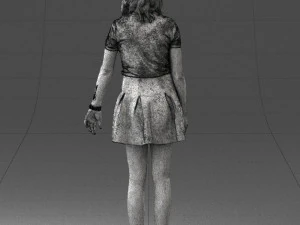 woman in black dress 0267 3d print ready 3D Print Model
