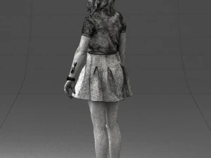 woman in black dress 0267 3d print ready 3D Print Model