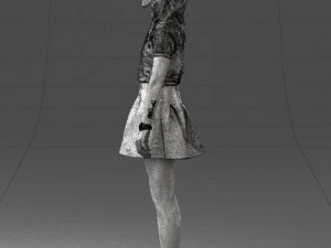 woman in black dress 0267 3d print ready 3D Print Model