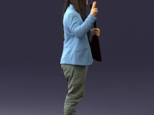 man with balalaika 0284 Modelo 3D