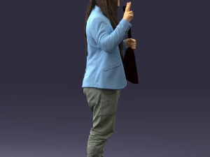 man with balalaika 0284 3D Model