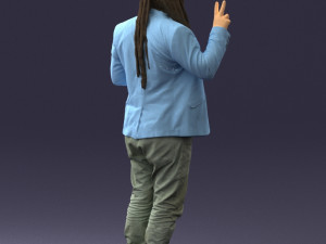 man with balalaika 0284 Modelo 3D