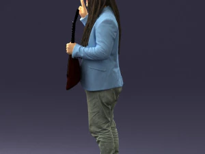 man with balalaika 0284 3D Model